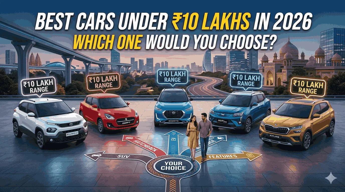 Best Cars Under ₹10 Lakhs in 2026. Which One Would You choose