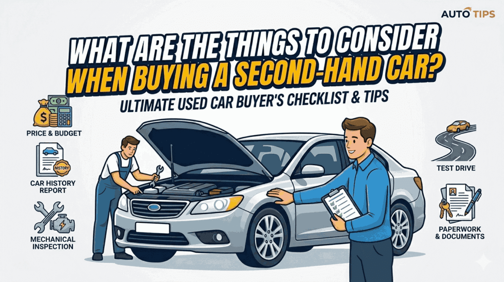What are the things to consider when buying a second-hand car
